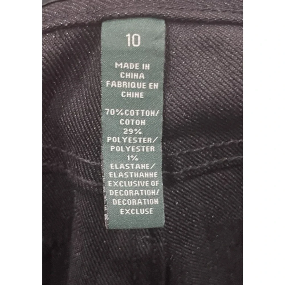 Lauren Ralph Lauren Jeans LRL Womens Snake Serpent On Back Black Sparkle 10 - Picture 10 of 14